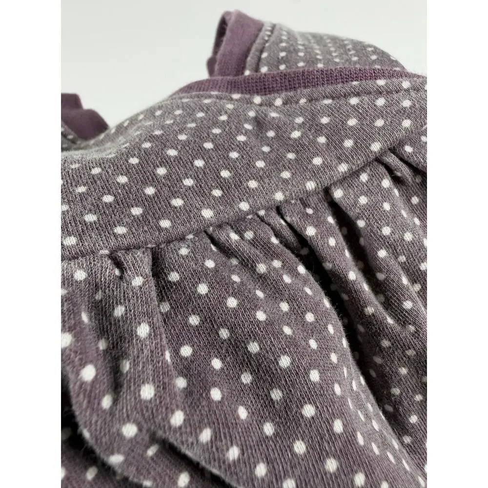 Tea Collection Polka Dot Wrap Romper Purple 12-18 Months